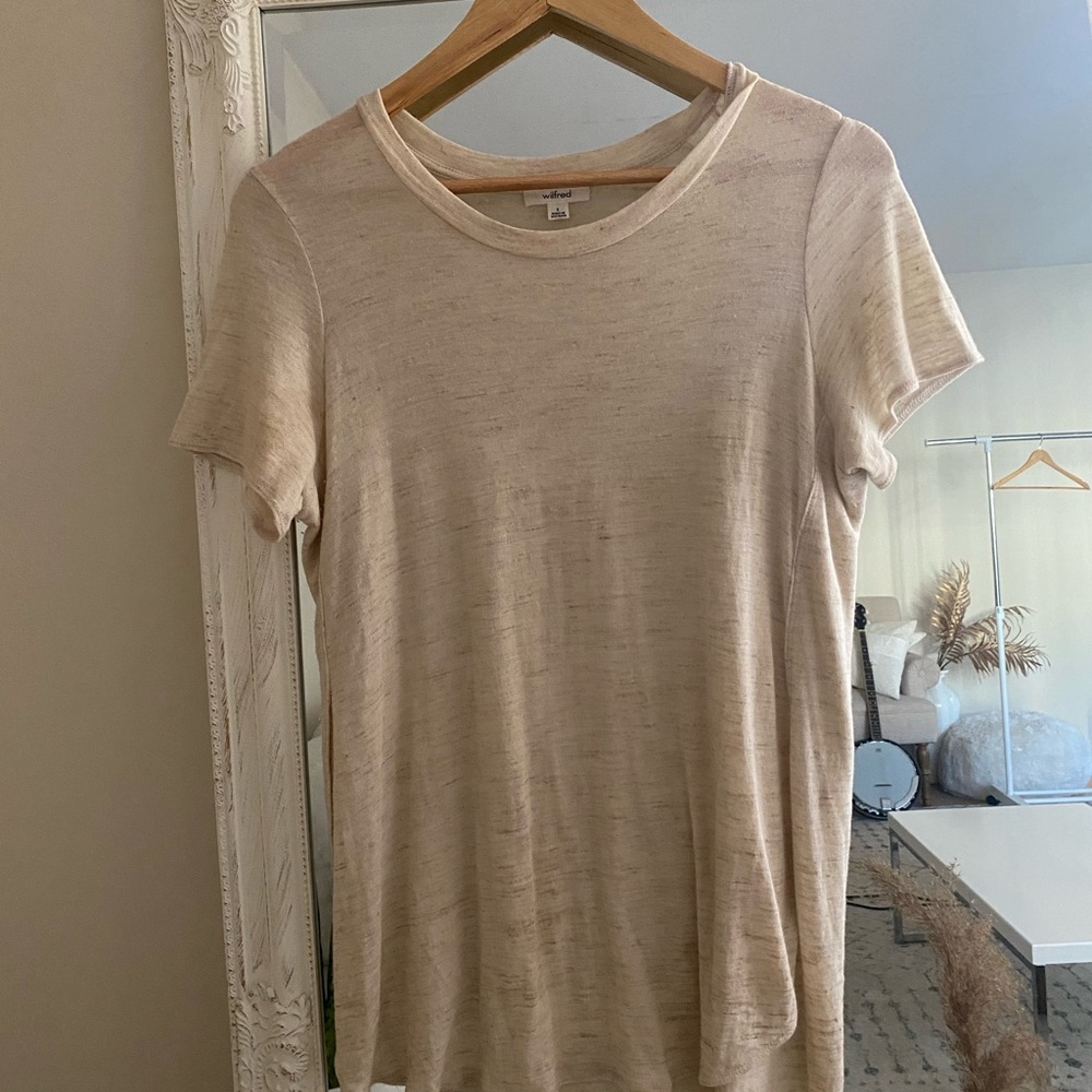 Wilfred Beige Minimalist Shirt - Picture 4 of 7